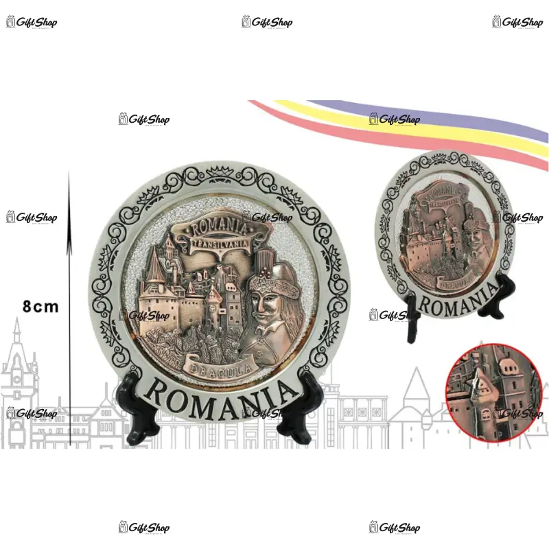 Castelul bran, romania, ornament din metal cu suport, model a